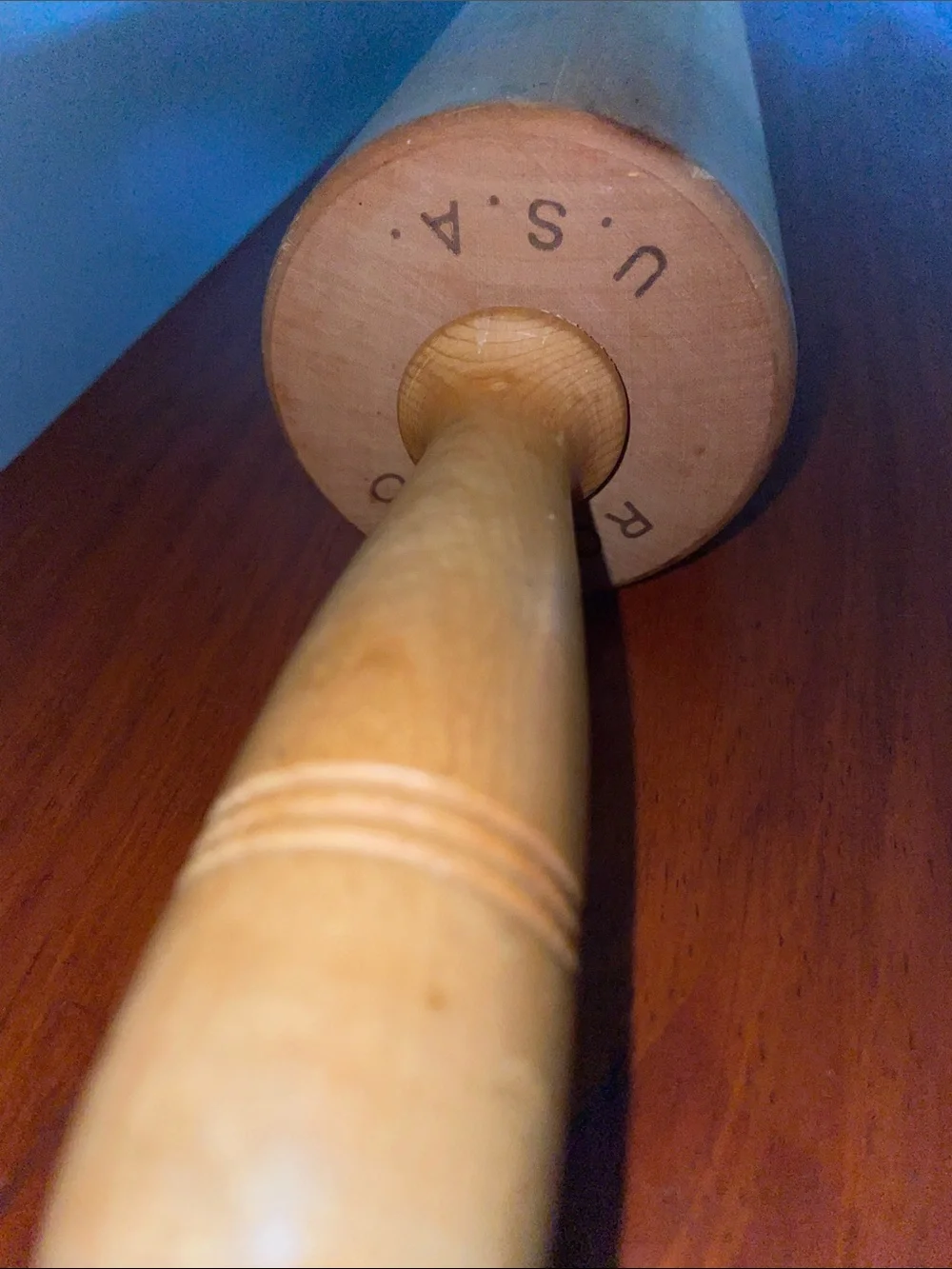 Vintage ROWOCO USA Professional XL Heavy Wood Rolling Pin 27.5” Baker